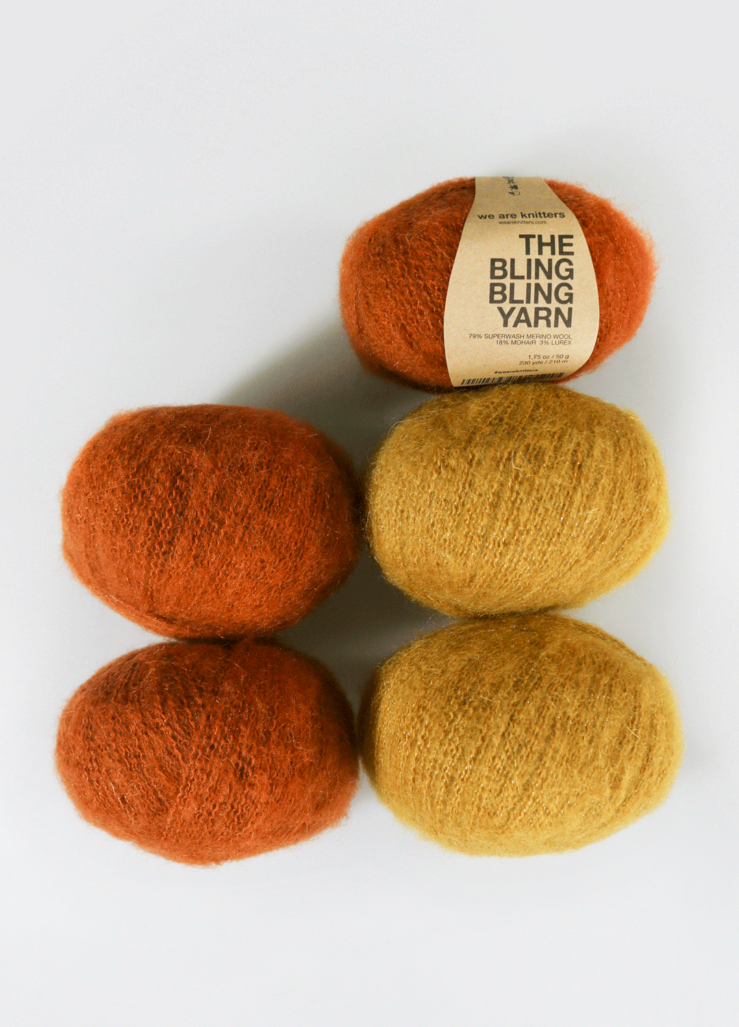 5 Pack of Bling Bling Yarn Balls - Outlet Edition