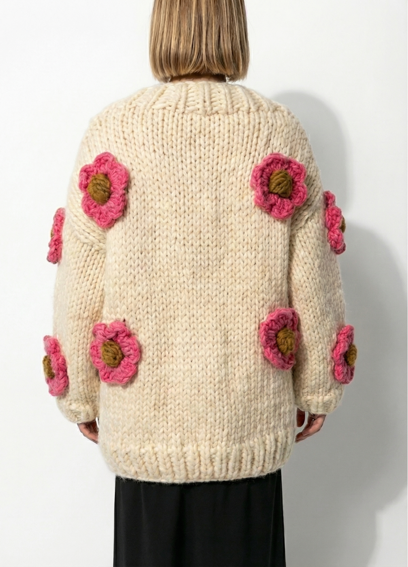 Bundle: Mother's Day Simone Cardigan + Life of Colour Flowers Kit