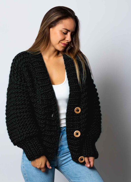 Avocado Cardigan Kit - Yummy Version – We Are Knitters