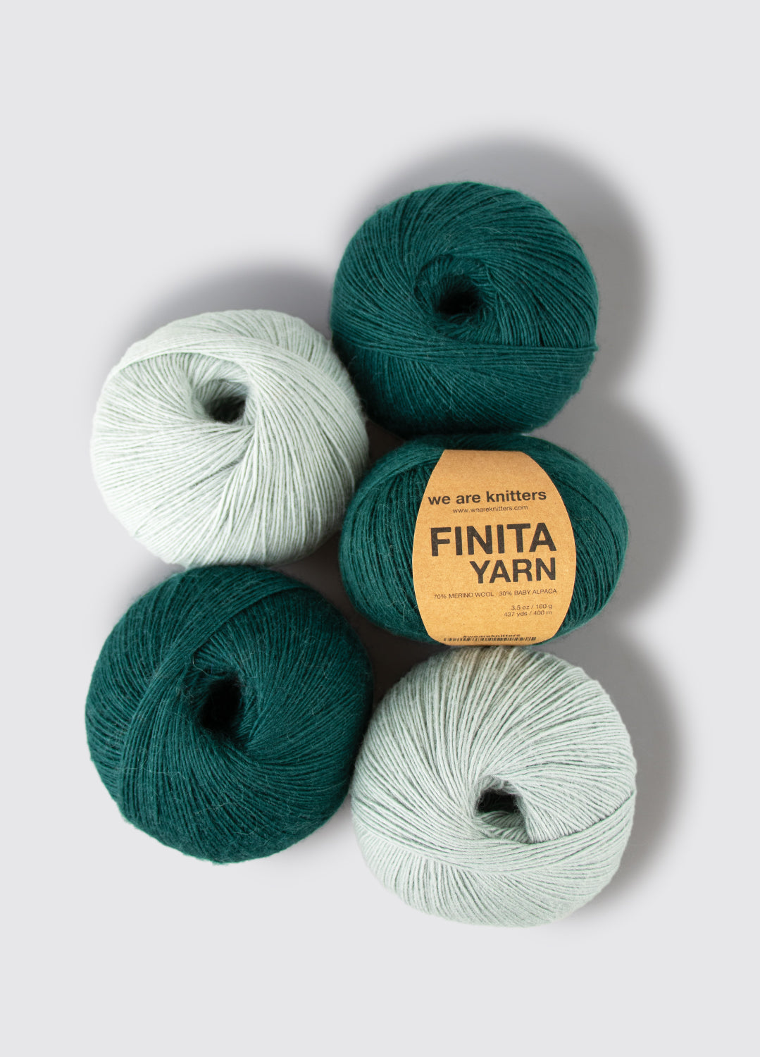 5 Pack of Finita Yarn Balls