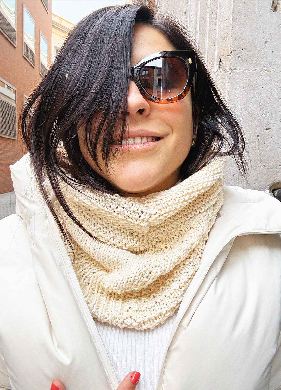 Make your first Cotton Snood - Stitch Sampler: Learn The Basics Knitting Kit - Pima Cotton Version