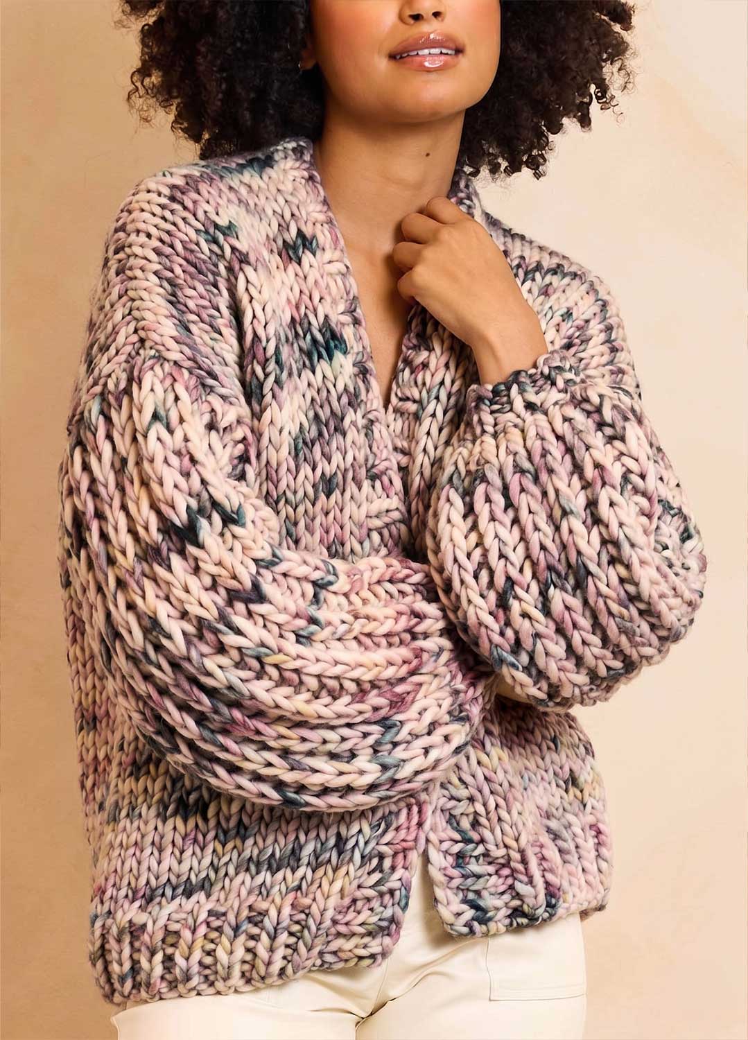 candy　todayful Jacquard Piping Knit Fresco Cardigan Kit - Candy Twist Version – We Are Knitters