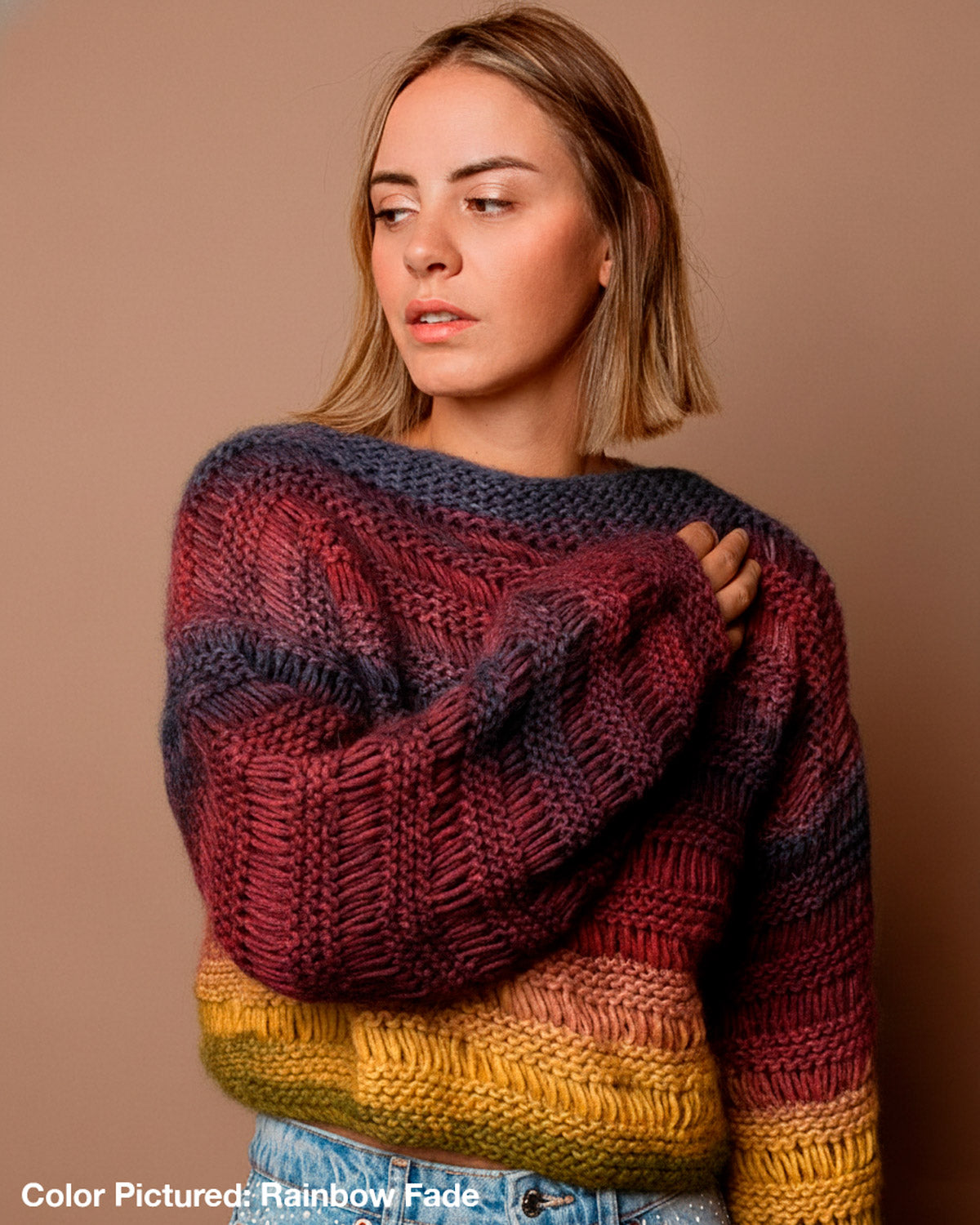 Ginkgo Sweater Kit - Color Crush: Self Striping Version