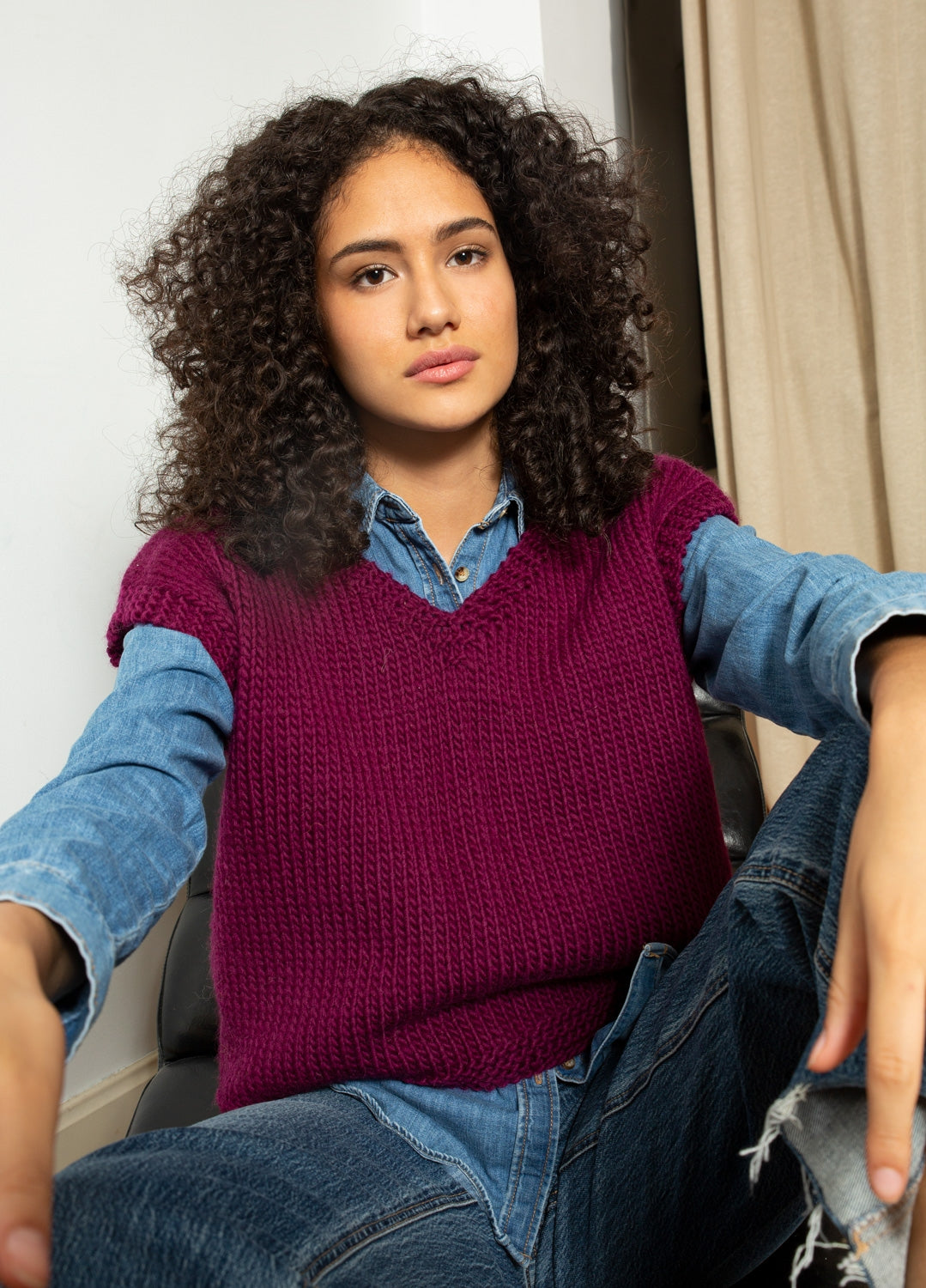 Doodle Vest Kit Wine