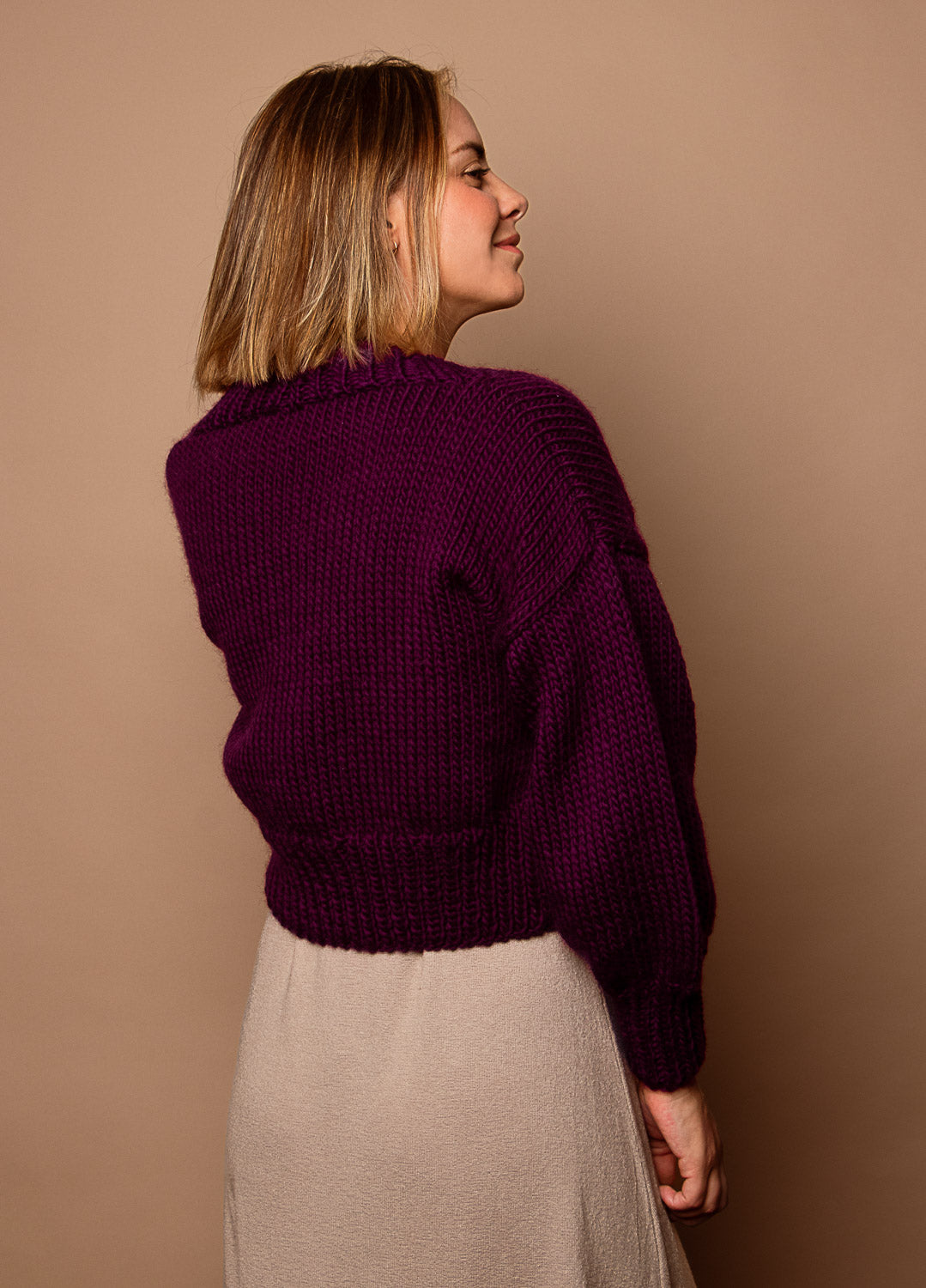 Tupelo Cardigan Kit - Yummy Yarn Fine Version