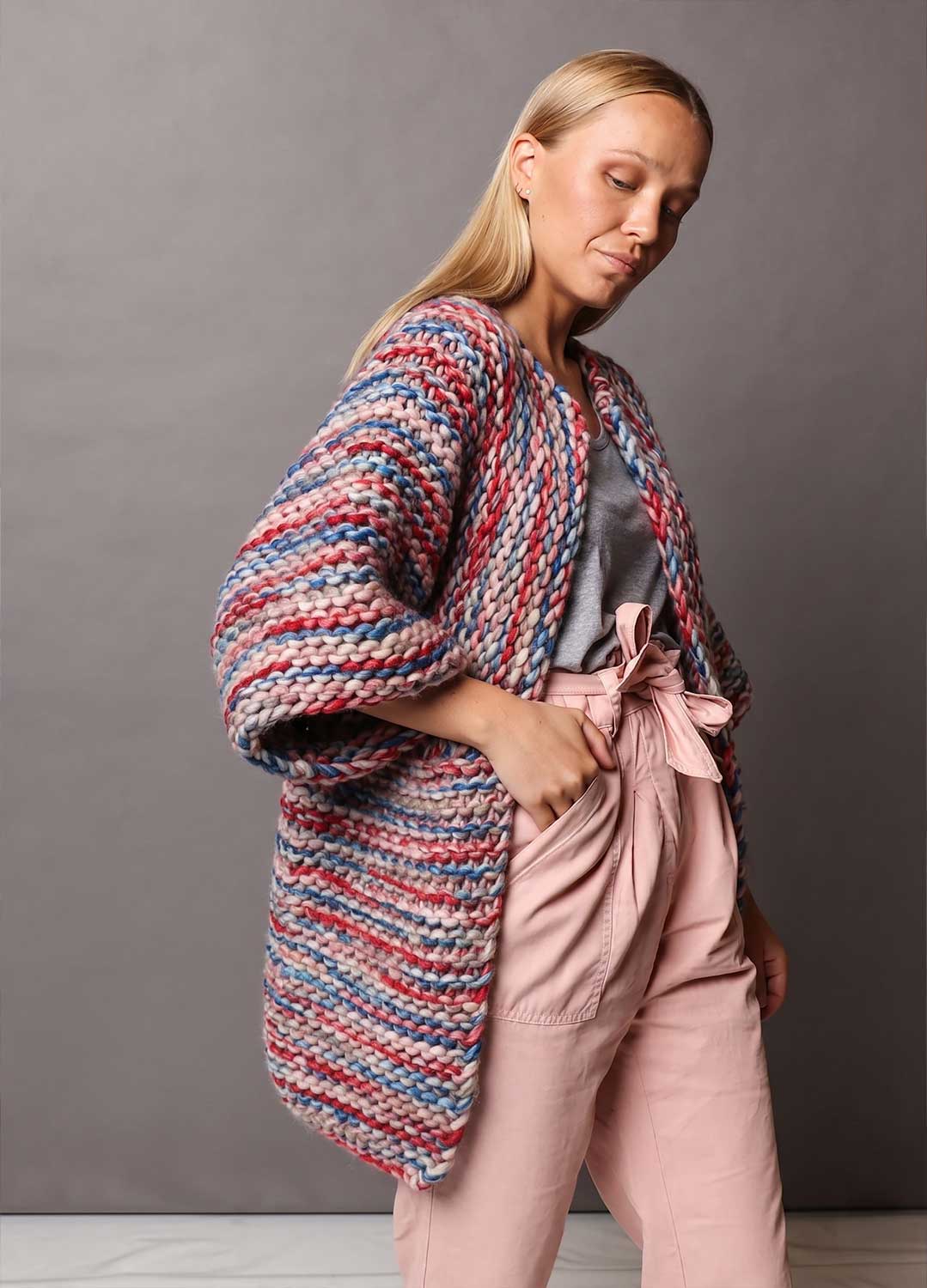 Melvoin Cardigan Kit - Candy Twist Version – We Are Knitters