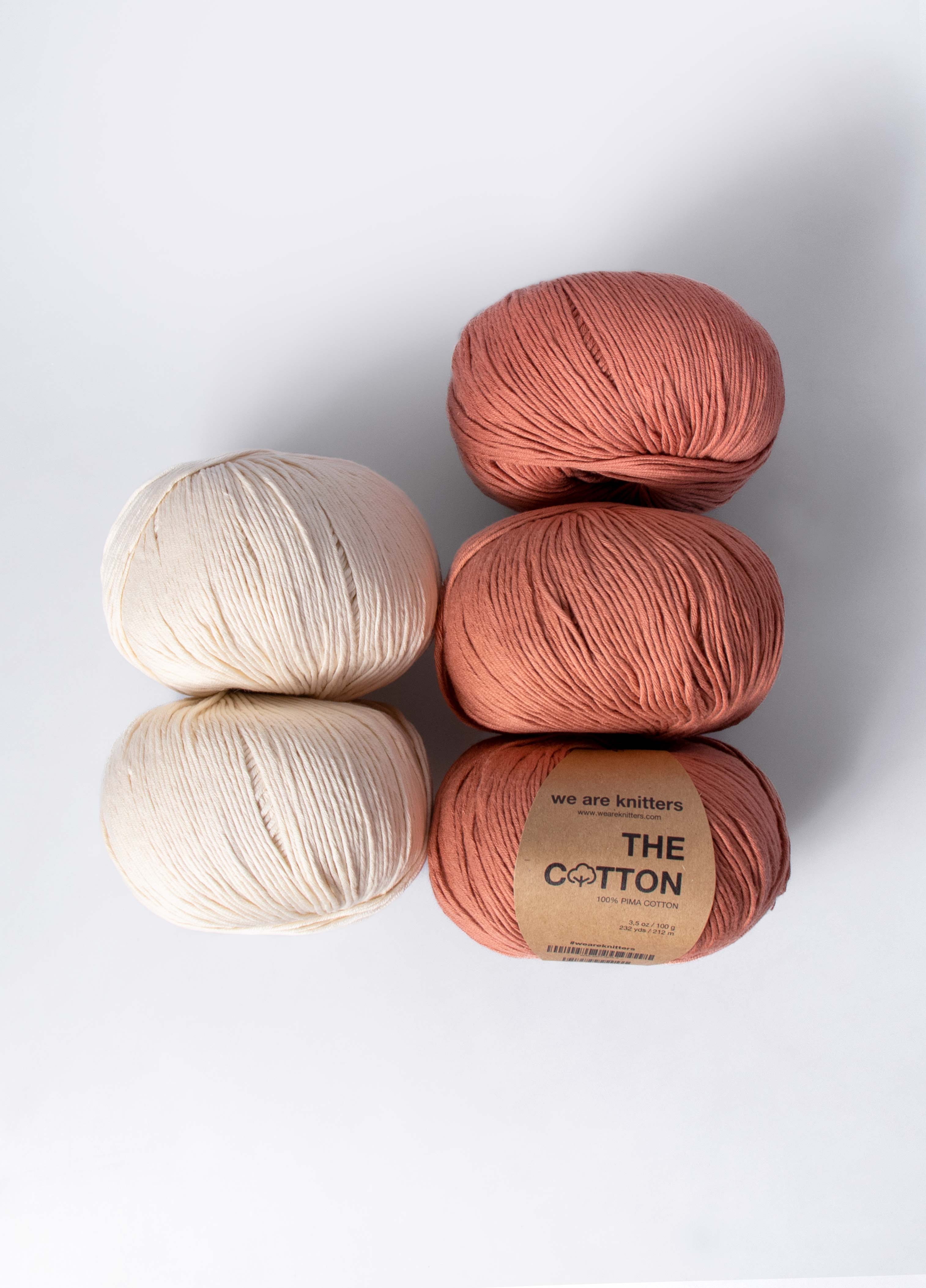 Sky Blue Cotton Yarn for Knitting Crocheting Machine Knitting, 100g /3,5 Oz  