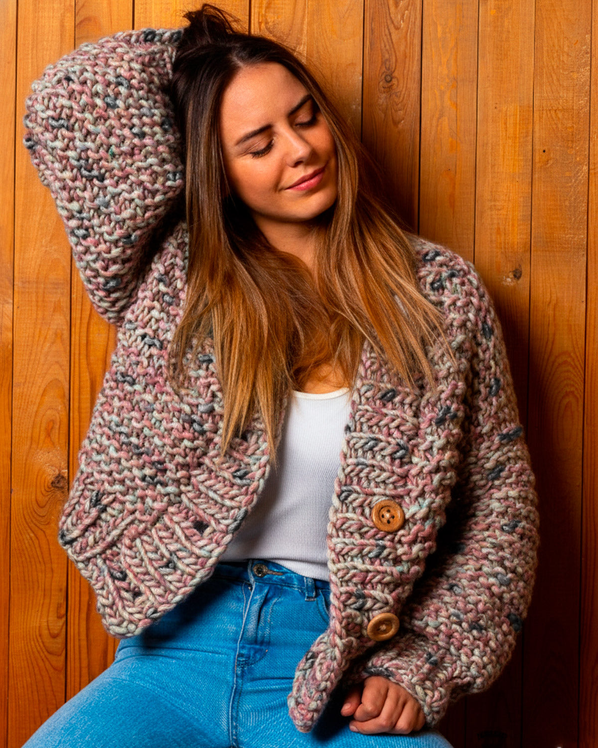 かりんとう＊カーディガンセット Avocado Cardigan Kit - Candy Twist Version – We Are Knitters