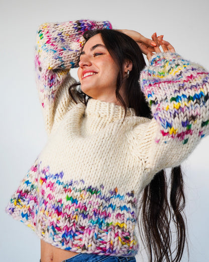 The Rainbow Sweater Kit x @paula.on.knits