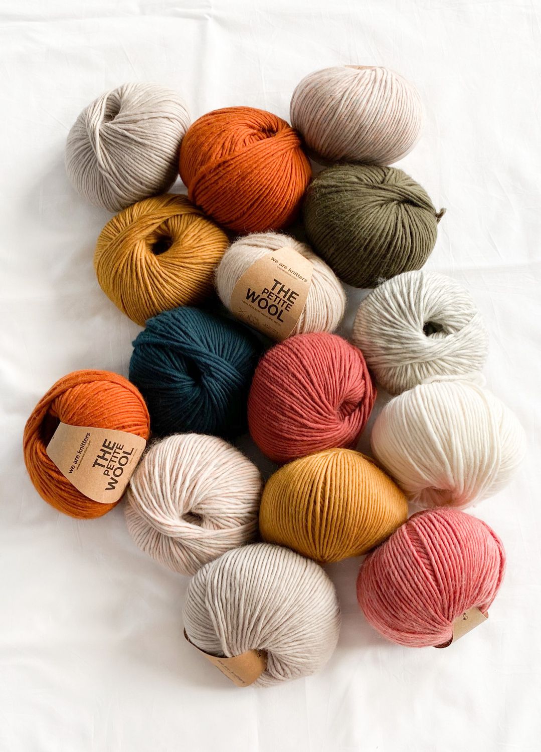 15 Pack of Petite Wool Yarn Balls