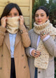 2 Kits Bundle | Knitting Stitch Sampler Kit "Make your first Snood" + Dinka Scarf