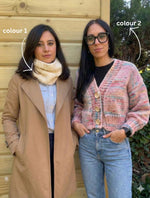 2 Kits Bundle | Knitting Stitch Sampler Kit "Make your first Snood" + Tupelo Cardigan