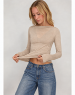 Super soft Boat Neck Shirt with Cashmere - Purple(Coming Soon)