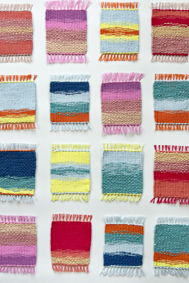 Coasters Weaving Kit - Supplies and Small loom with Pattern x Painted Sky Textiles - Coming Soon