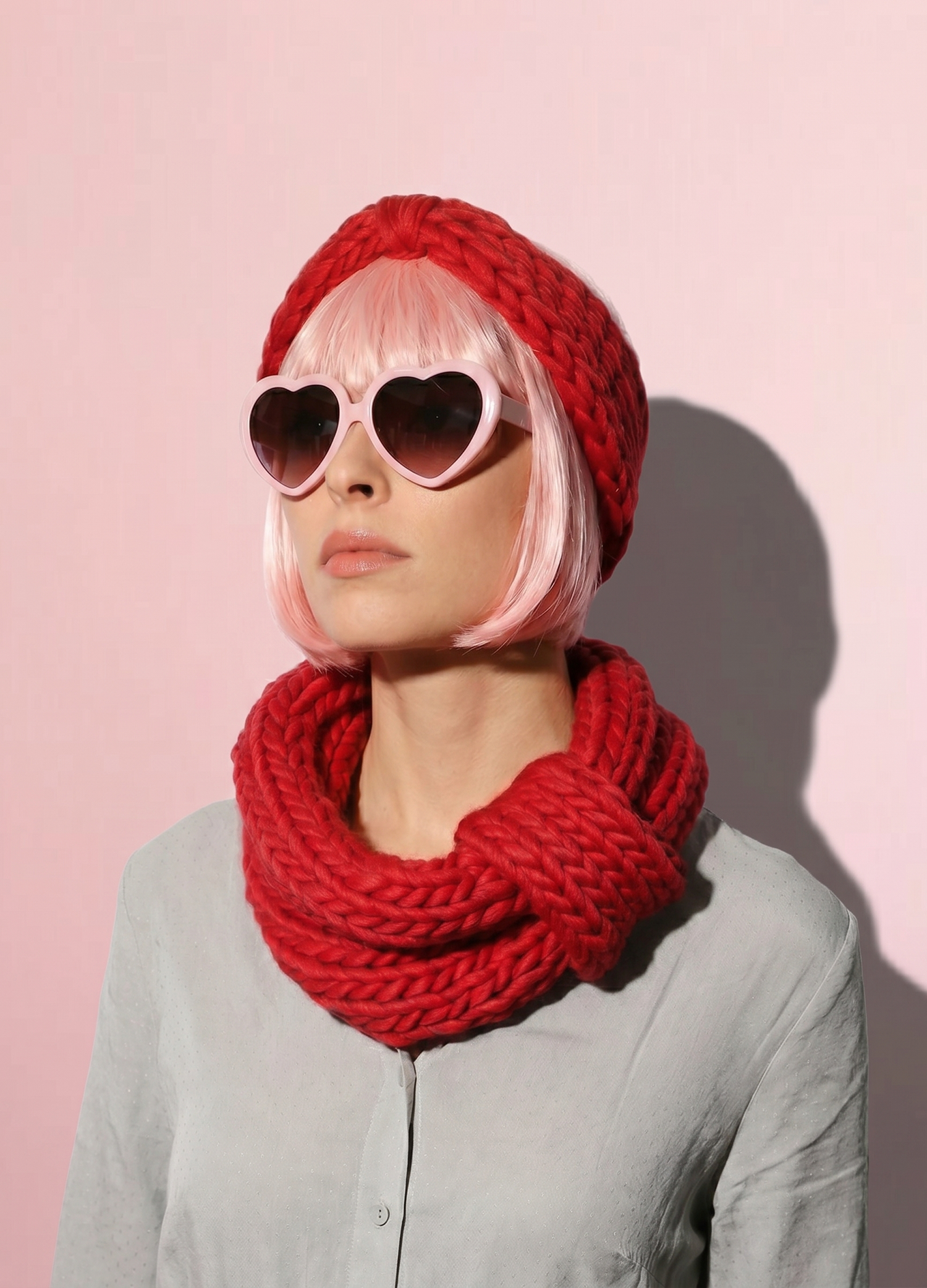 PRY Cashmere Double Wrap Snood +クリップ Blueberry Muffin Snood and Headband x @trustthemojo Kit - Premium
