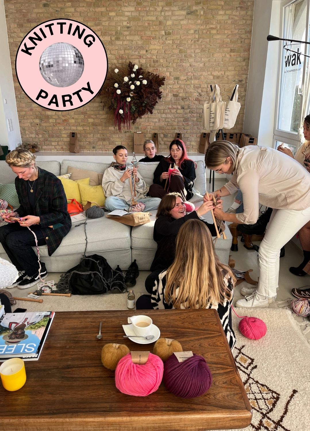 Friendsgiving Knitting Party Kit - Knit Matching Snoods