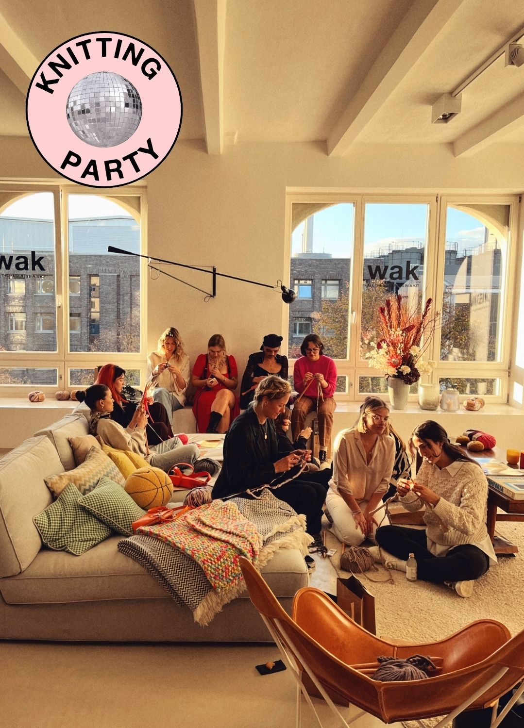 Friendsgiving Knitting Party Kit - Knit Matching Snoods