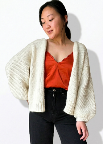 Kobe Cardigan WAK Edition x November Knits Kit - Yummy Version