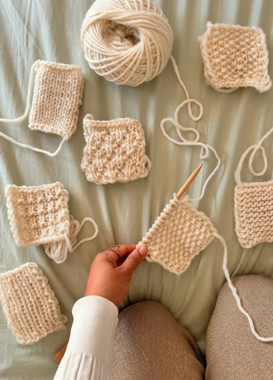Make your first Snood - Stitch Sampler Kit: Learn The Basics Knitting Kit - Yummy Version