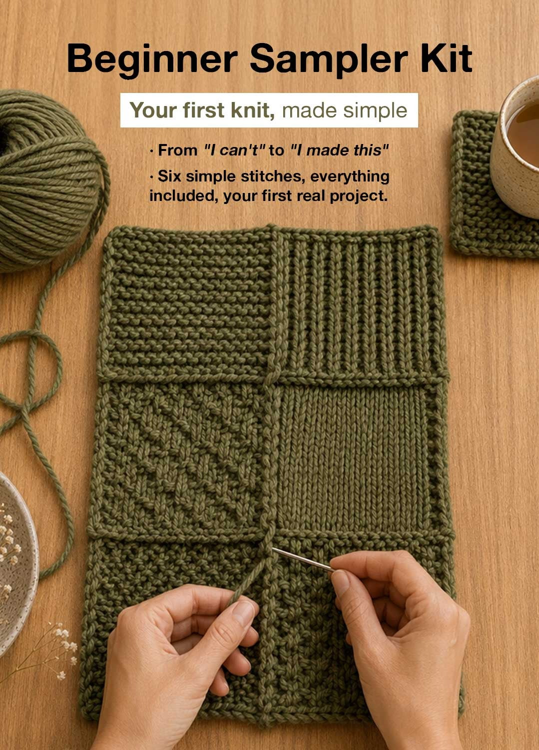 Placemat & Coaster - Beginner Sampler Kit - Learn The Basics