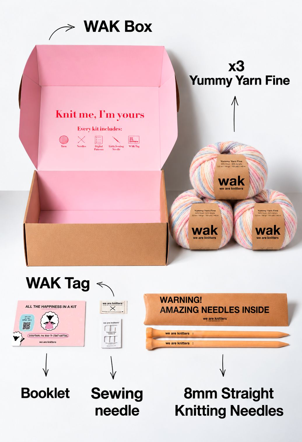 Doodle Vest Kit - Yummy Version – We Are Knitters