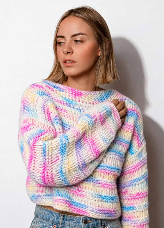 Ginkgo Sweater Kit - Yummy Yarn Fine Version