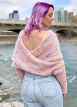 Easy Eyelet Sweater Scarf x @knitatude Kit - Yummy Yarn Fine Version