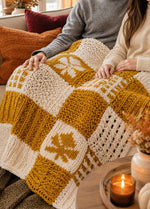 Autumn Leaves Stitch Sampler Blanket Kit - Yummy Version