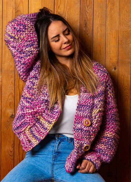 Avocado Cardigan Kit - Candy Twist Version