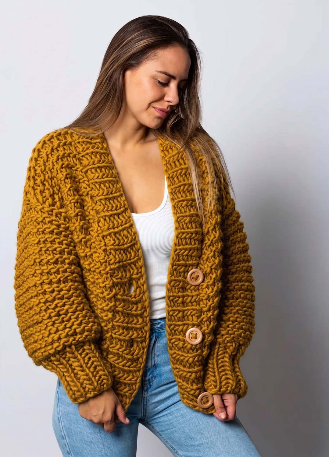 Avocado Cardigan Kit - Yummy Version – We Are Knitters