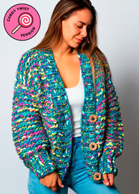 Avocado Cardigan Kit - Candy Twist Version