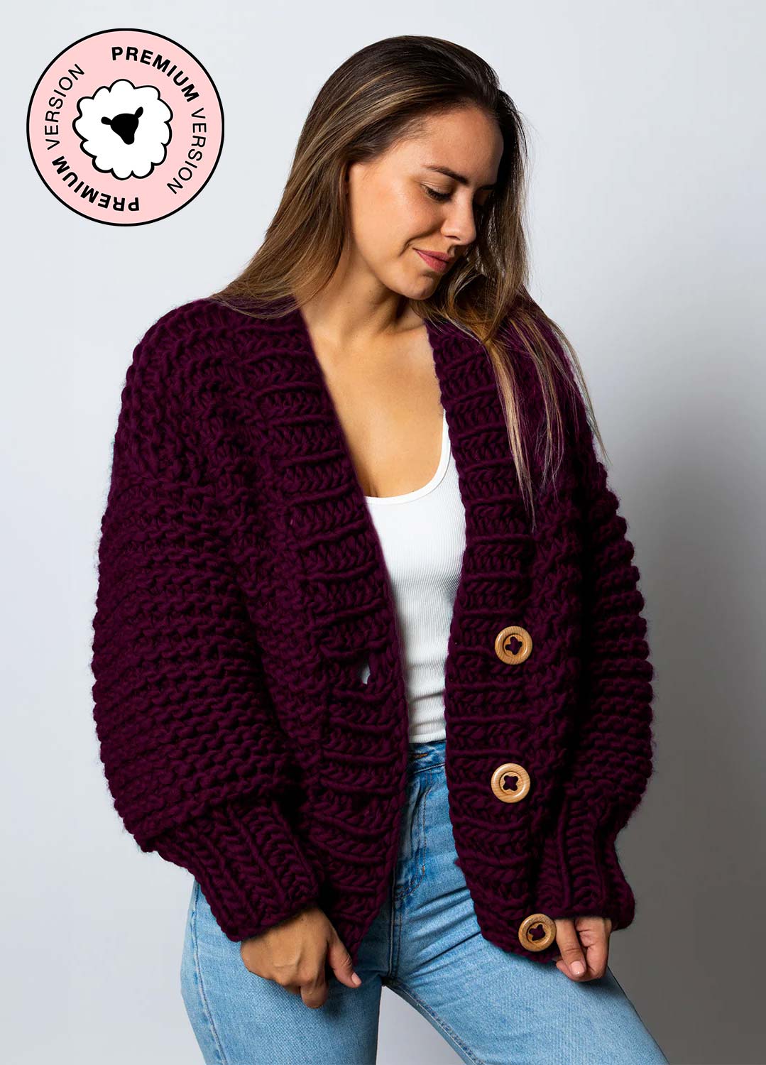 Avocado Cardigan Kit - Premium Version