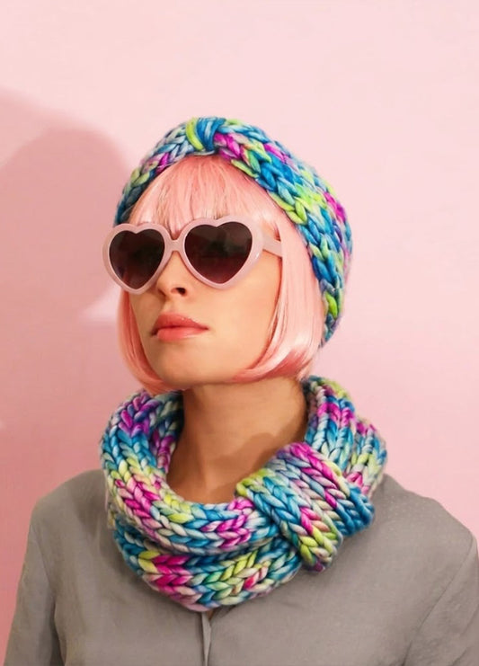 Blueberry Muffin Snood and Headband x @trustthemojo Kit - Candy Twist Version