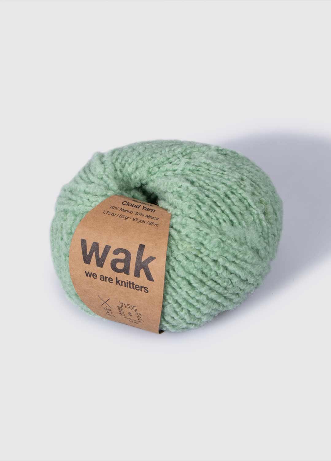 The Boucle Cloud Yarn Sage Green – weareknitters