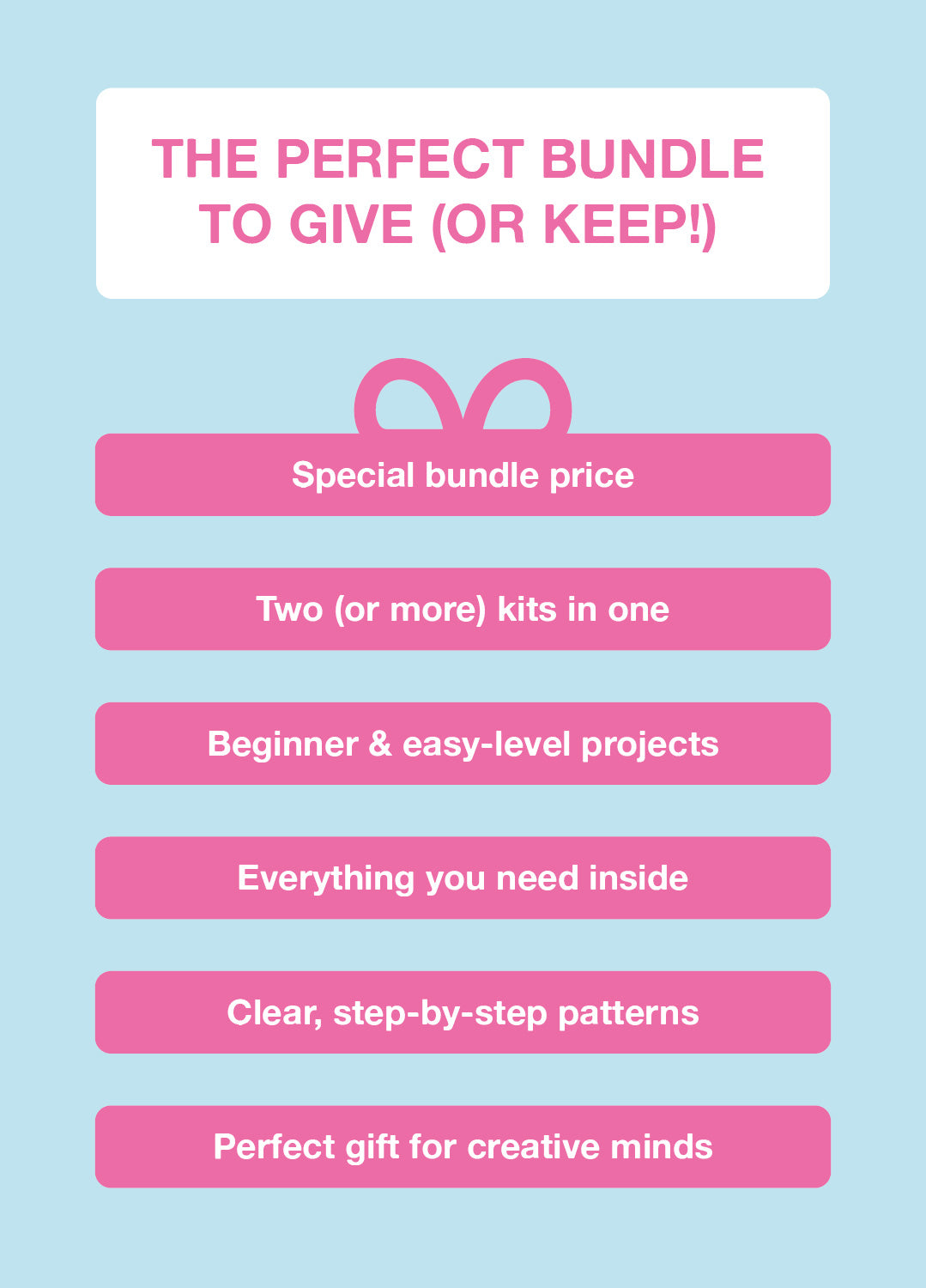 2 Kits Bundle | Simone Cardigan + Rainbow Sweater