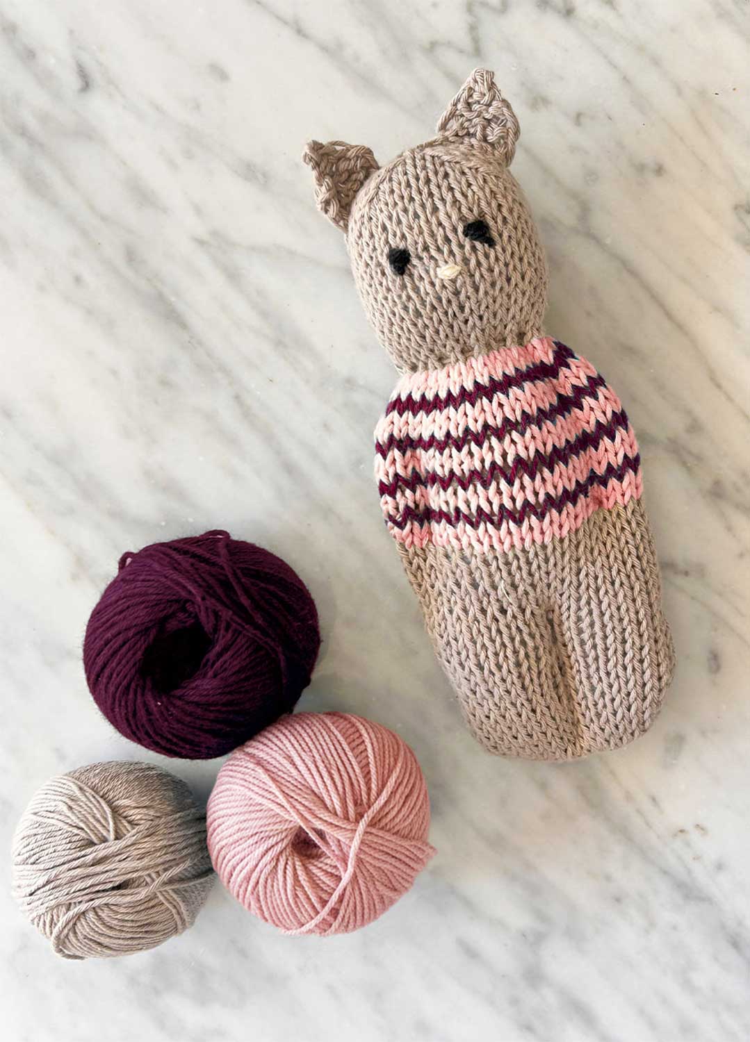 Beginner Mini Knitted Cat Kit