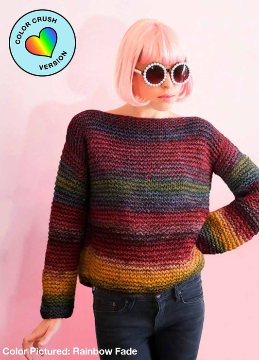 Chewing Gum Sweater x @trustthemojo Kit - Color Crush: Self Striping Version