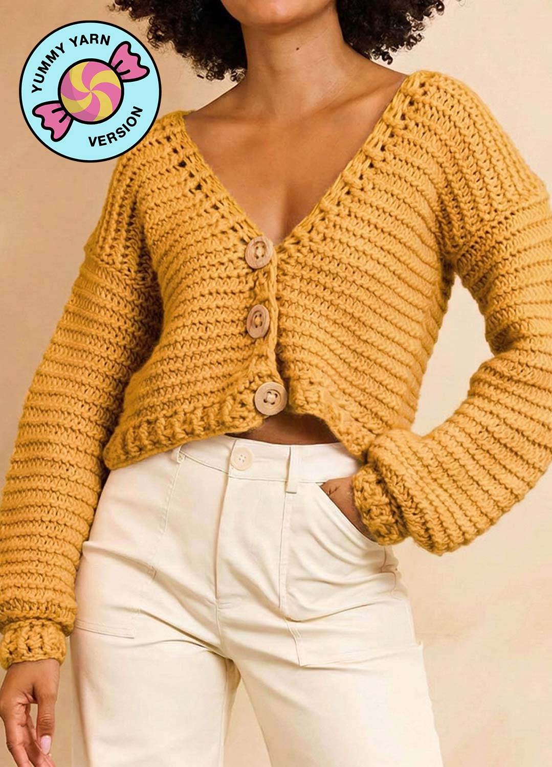 Crafted Cardigan Kit - Yummy Version – We Are Knitters