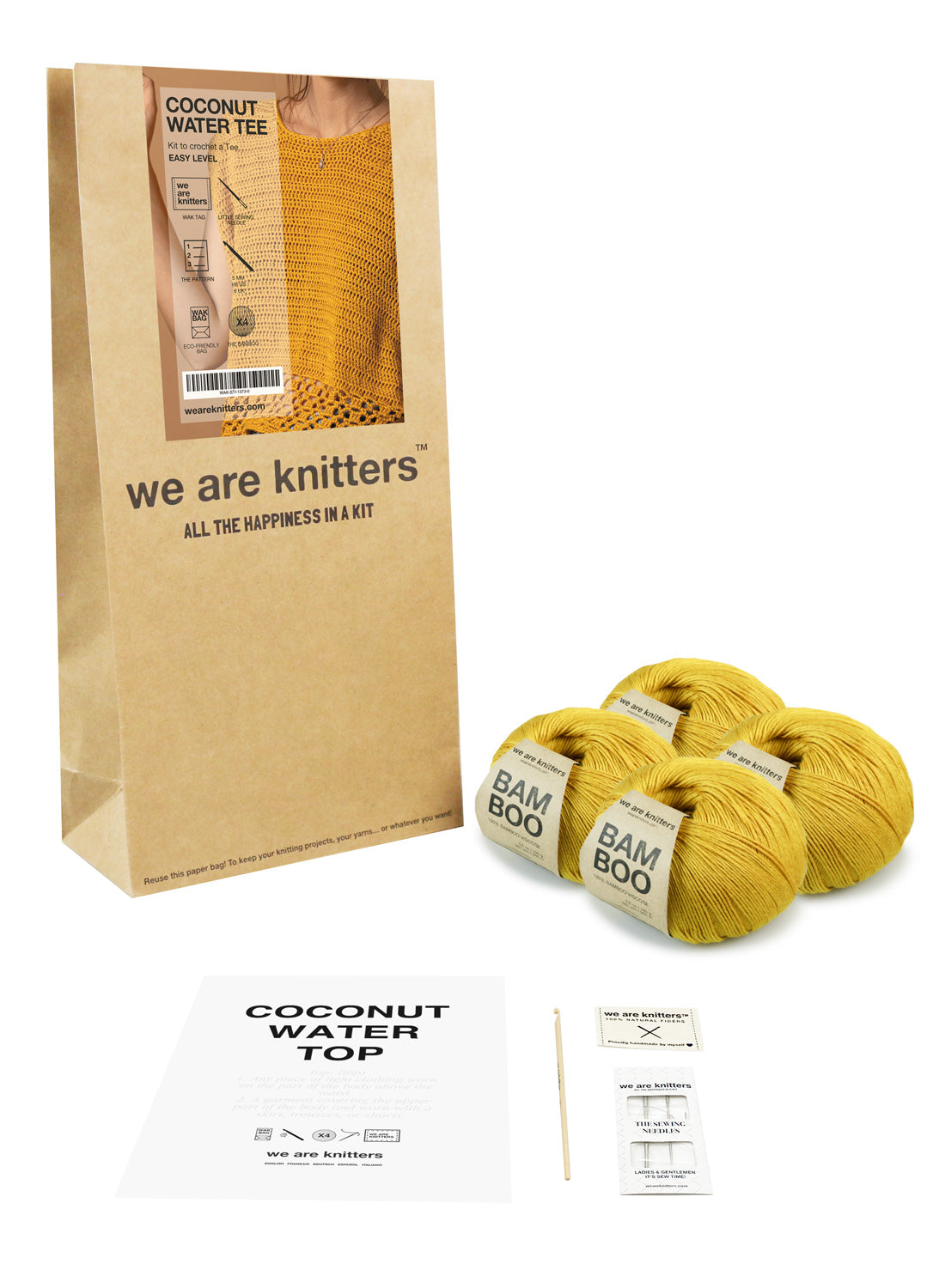 DIY Crochet Kit: Gold Cat