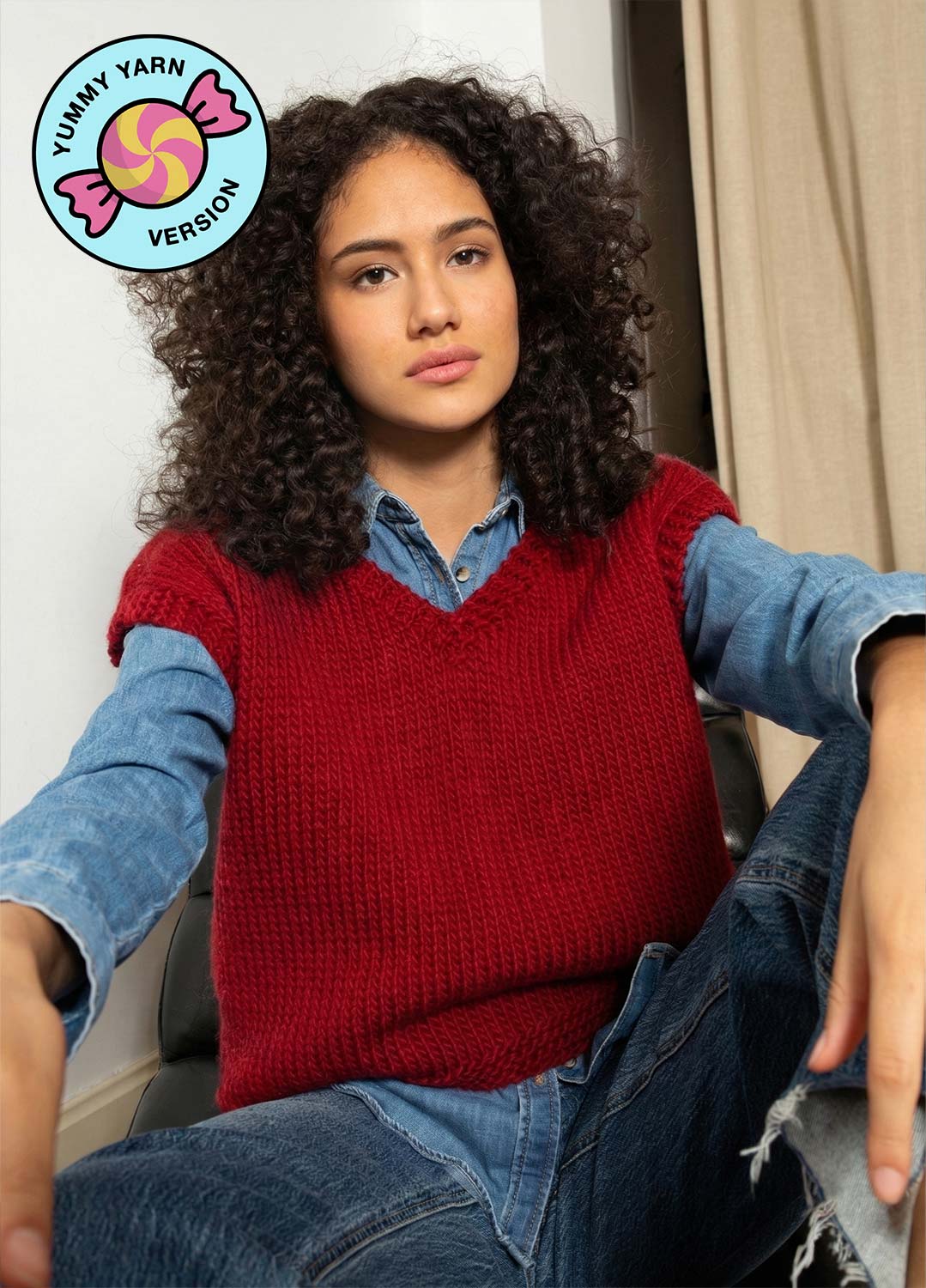 Doodle Vest Kit - Yummy Version – We Are Knitters