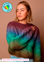 Ginkgo Sweater Kit - Color Crush: Self Striping Version