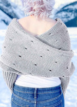 Easy Eyelet Sweater Scarf x @knitatude Kit - Petite Wool Version