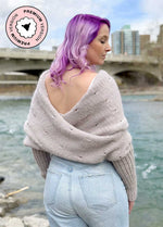 Easy Eyelet Sweater Scarf x @knitatude Kit - Petite Wool Version