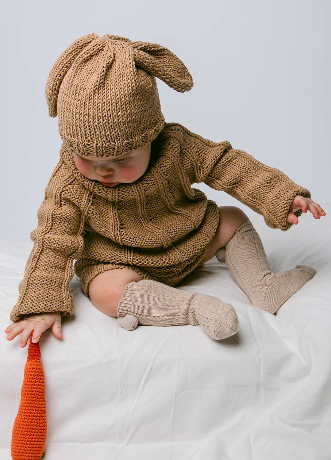 Baby Rabbit Beanie Free Pattern – weareknitters