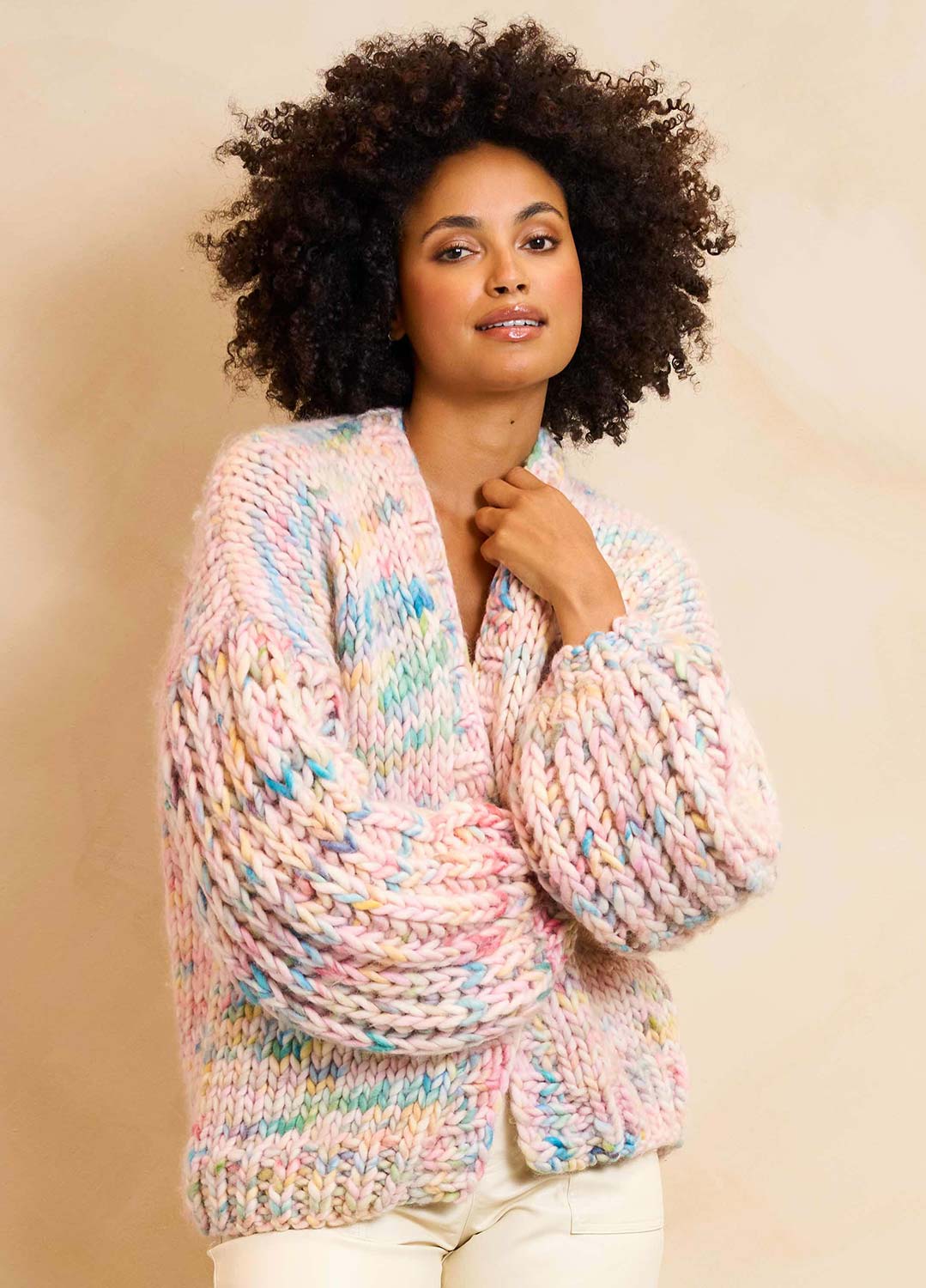 Fresco Cardigan Kit - Candy Twist Version – We Are Knitters