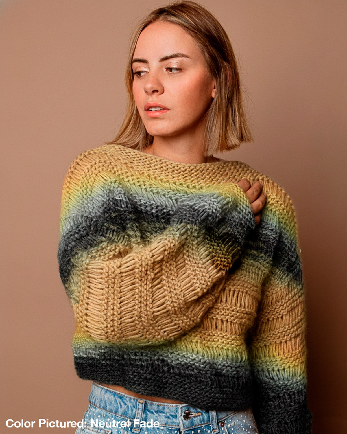 Ginkgo Sweater Kit - Color Crush: Self Striping Version