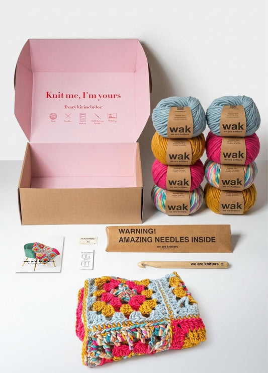 Crochet Granny Square Stitch Sampler Blanket Kit - Coming Soon