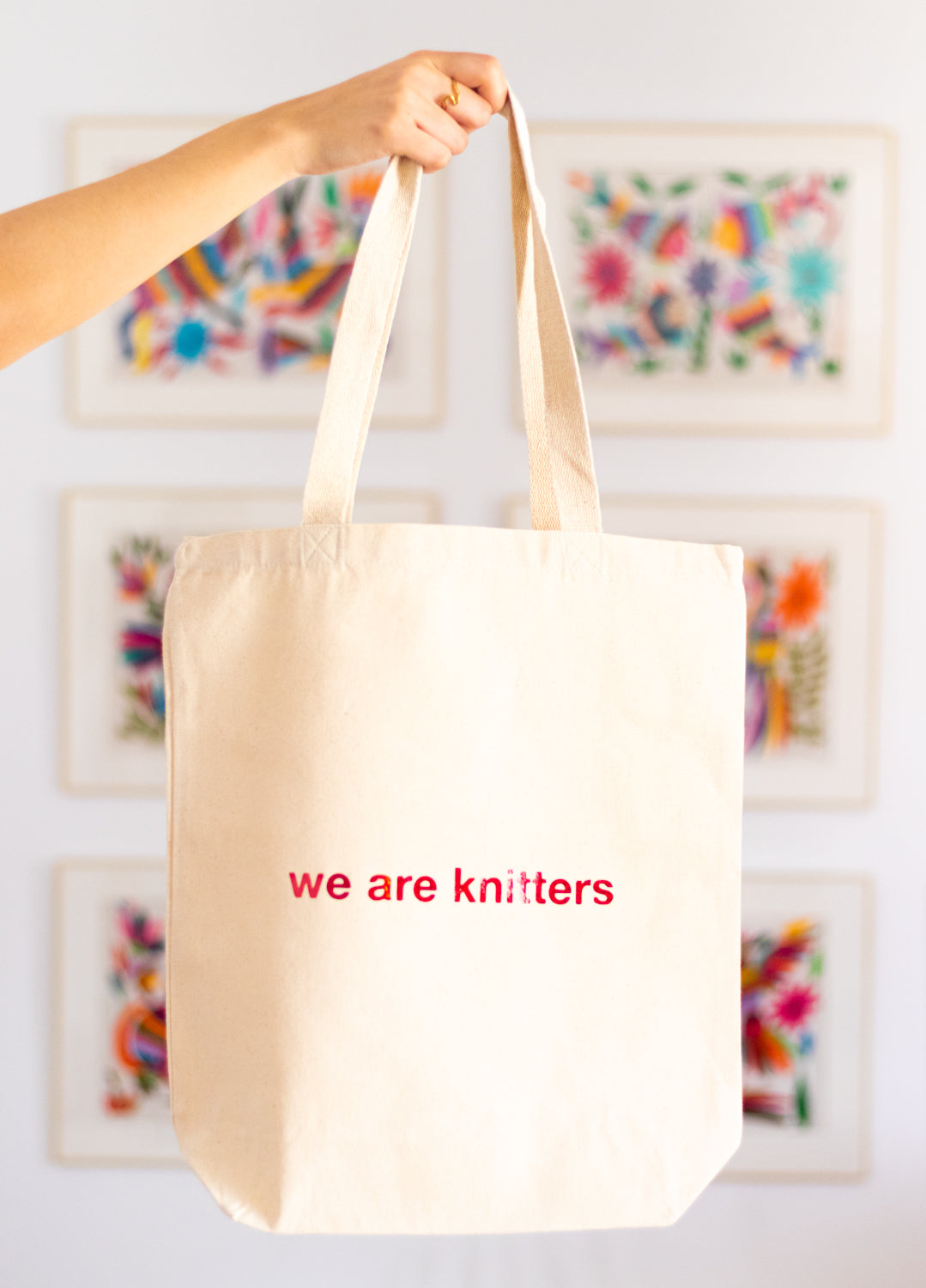 Twinkle • Knitting Tote Bag - Shop HeLo store Handbags & Totes