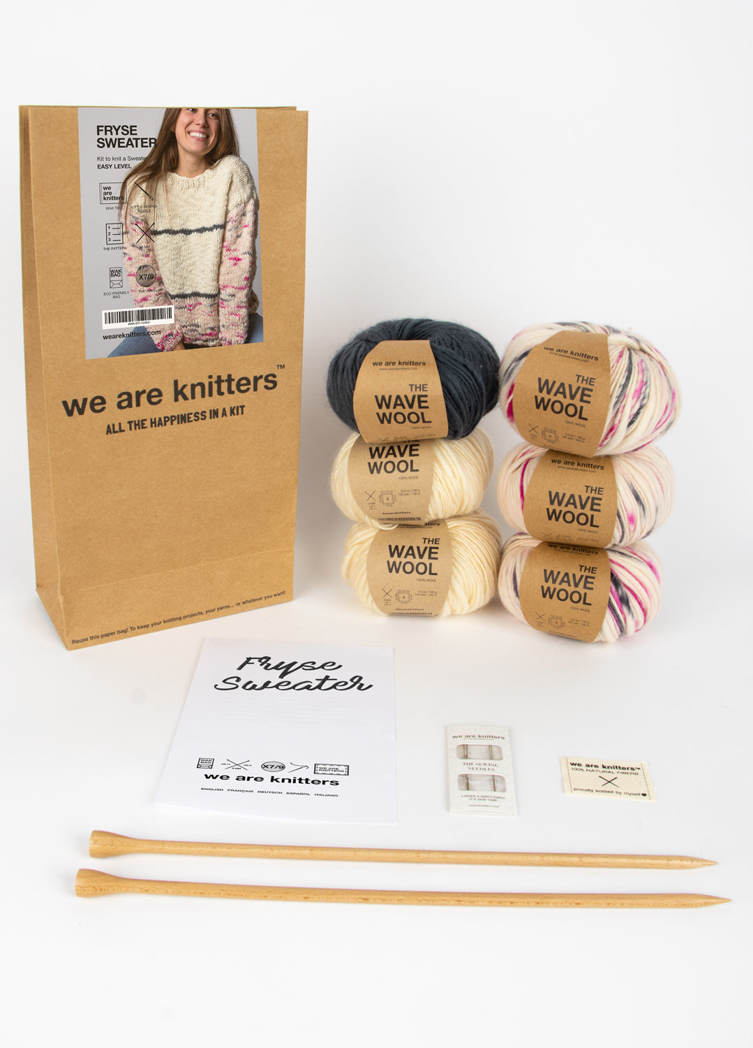 We are knitters custom sweater kit outlet