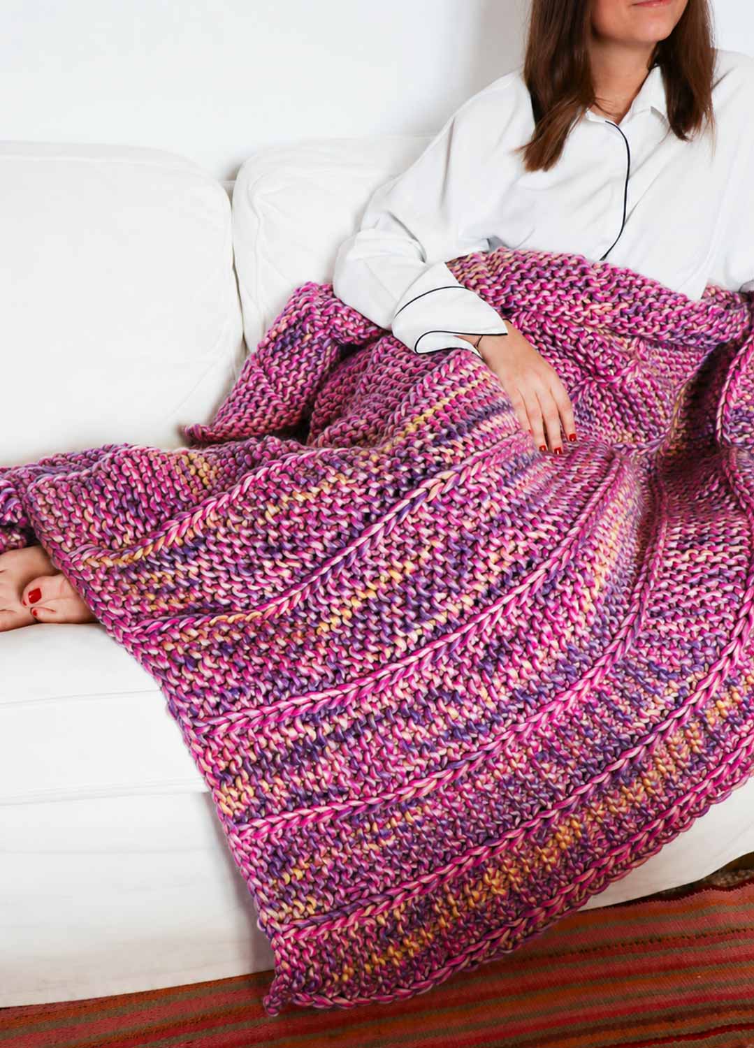 Medea Blanket Kit - Candy Twist Version – We Are Knitters
